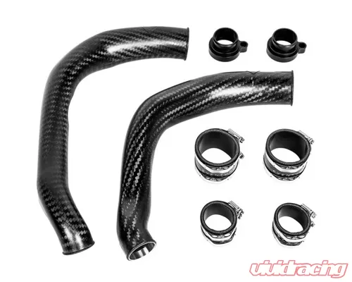 Eventuri Black Carbon Charge Pipe Set - Matte BMW F8X M2C M3 M4 S55