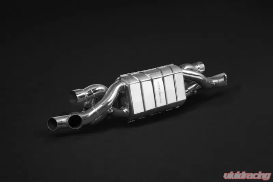 Capristo Exhaust Valved Exhaust Muffler w/CES-3 Remote Porsche 991 Turbo S 2012-2016 | Porsche 991.2 Turbo 2017-2019