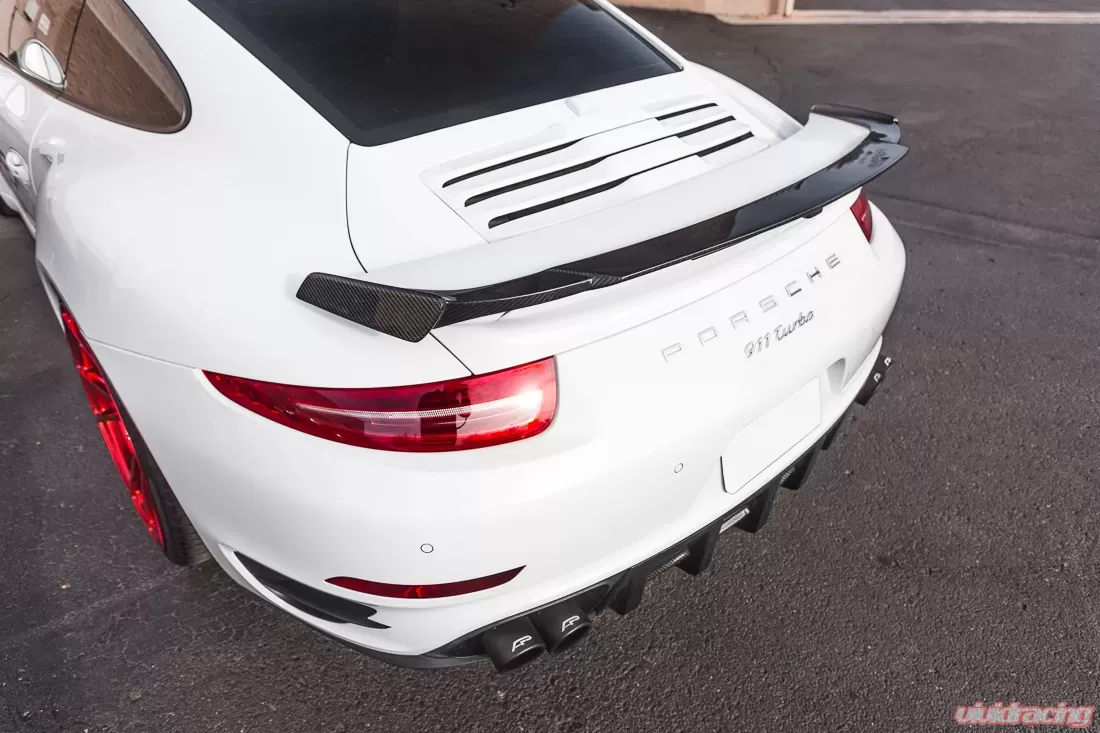 VR Aero Carbon Fiber Wing Lip Spoiler Porsche 991 Turbo | Turbo S