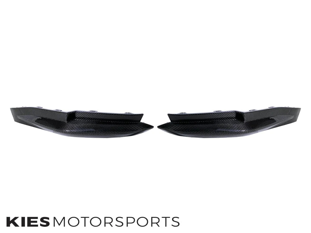 2020-2025 BMW M3 (G80) OEM Replacement Dry Carbon Fiber Rear Bumper Splitters