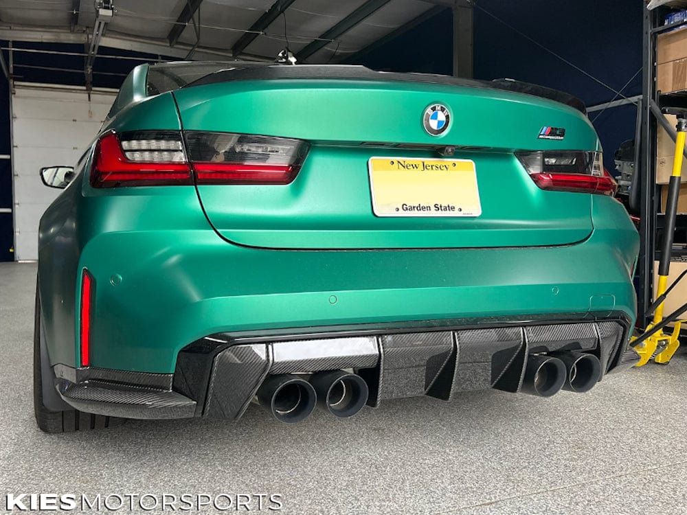 2020-2025 BMW M3 (G80) / M4 (G82 / G83) Performance Style Dry Carbon Fiber Rear Center Diffuser